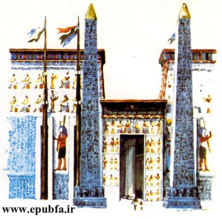 کتاب دانستنی های علمی برای کودکان -سازندگان اهرام مصر-ساخت معابد مصری
