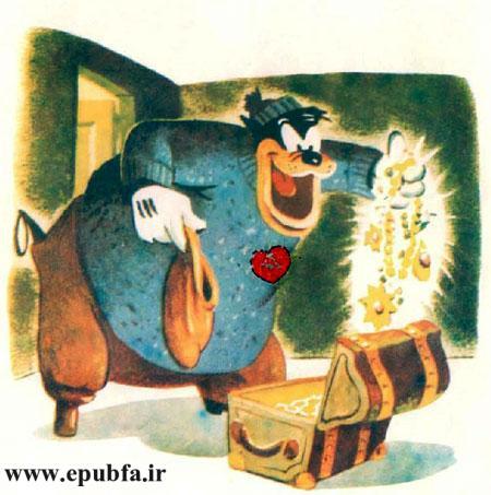 کتاب قصه کودکانه پلوتو سگ قهرمان - شخصیت والت دیزنی- ملوان دزد طلاها را می دزدد