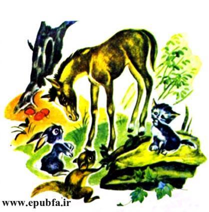 کتاب قصه کودکانه: دوستی اسب و گربه ، از مجموعه داستان های مزرعه حیوانات 4 12