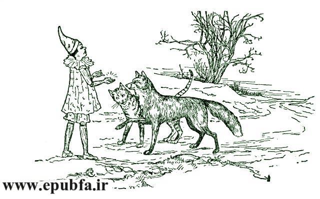 پینوکیو با گربه نره و روباه حقه باز روبرو می شود-ایپابفا دنیای قصه و داستان