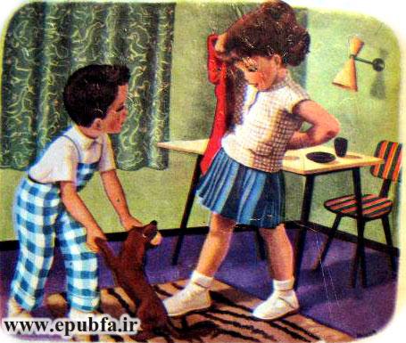خواهر و برادر کوچولو با توله سگ بازی می کنند - قصه کودکانه ایپابفا