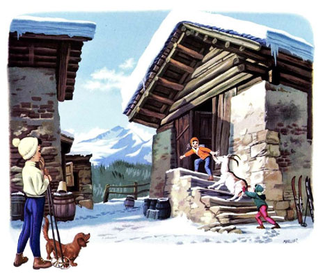 کتاب قصه مارتین در کوهستان و اسکی بازی - ارشیو قصه و داستان ایپابفا