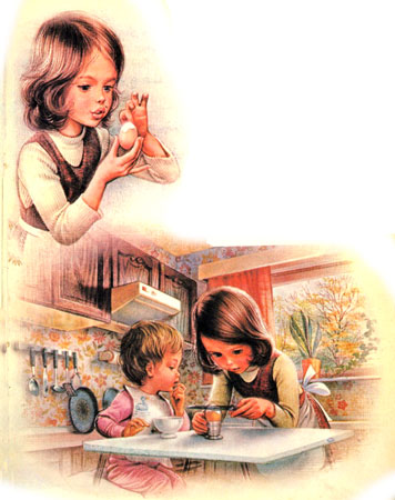 کتاب قصه دخترانه آموزنده مری آشپزی می‌آموزد - قصه کودکانه ایپابفا