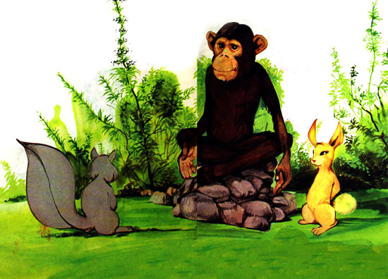 قصه کودکانه میمون زرنگ و خرس تنبل - ارشیو قصه و داستان کودکانه ایپابفا