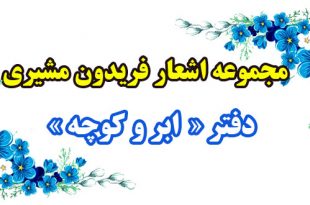 مجموعه-اشعار-فریدون-مشیری--دفتر-ابر-و-کوچه