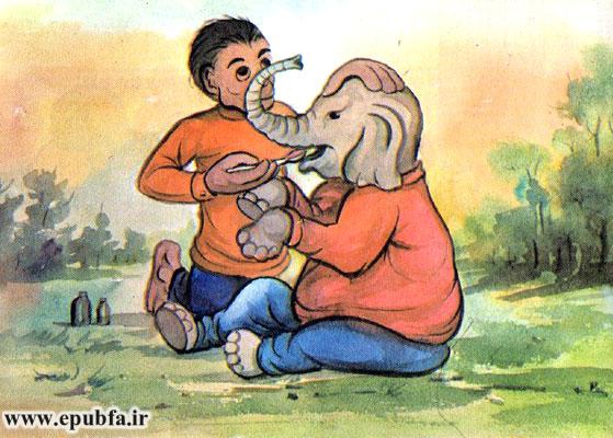 میمون به فیل کمی دوا داد-♫♪♫- درد او را شفا داد
