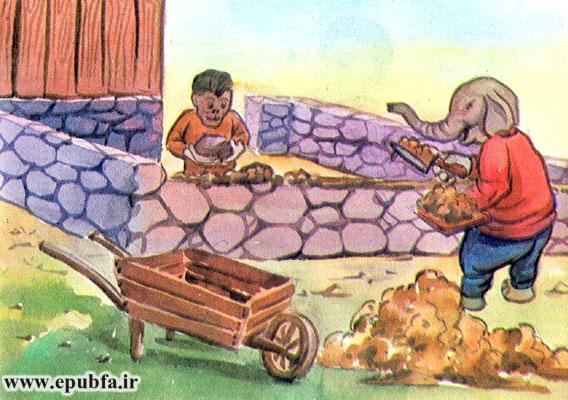 فیل و میمون ساختند یک‌خانه‌ی خوب-♫♪♫- از خاک و سنگ و از چوب