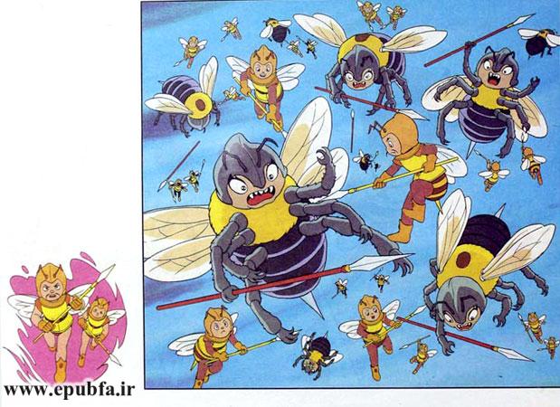 زنبورهای عسل به زنبورهای بزرگ حمله کردند