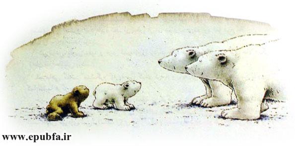 داستان کودکانه: خرس سفید کوچولو و دوستش || فرار به قطب شمال 23