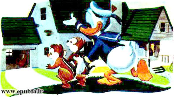 قصه کودکانه قدیمی: اردک باهوش و بچه سنجاب‌های کوچولو 8
