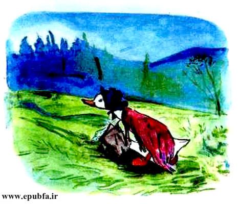 کتاب قصه کودکانه قدیمی: سرگذشت پرسفید / اردک ساده‌لوح در دام روباه حیله‌گر 15