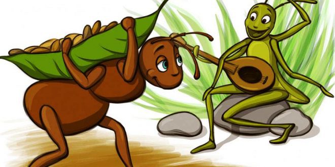 داستان کودکانه مورچه و ملخ – موشیما