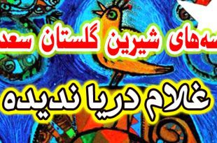 حکایات گلستان: غلام دریا ندیده / قدر عافیت کسی داند که به مصیبتی گرفتار آید 5