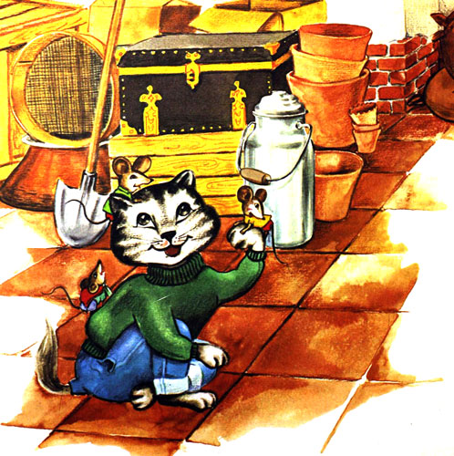 داستان رنگی کودکانه: قصه خاله موشی / دعوای موش و گربه از کی شروع شد! 4
