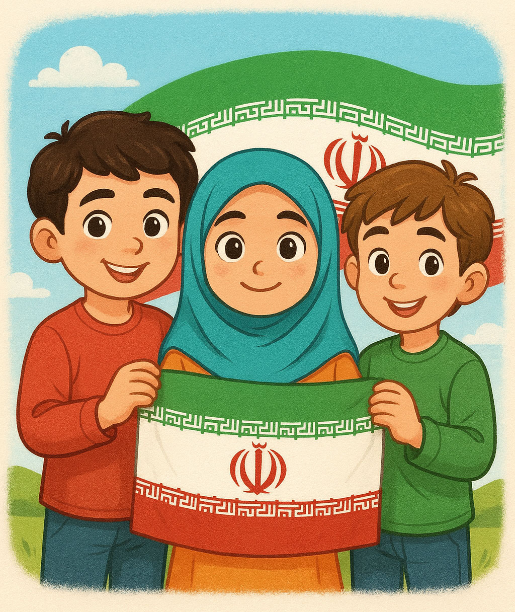 ما بچه های ایران، میهن خود را دوست داریم